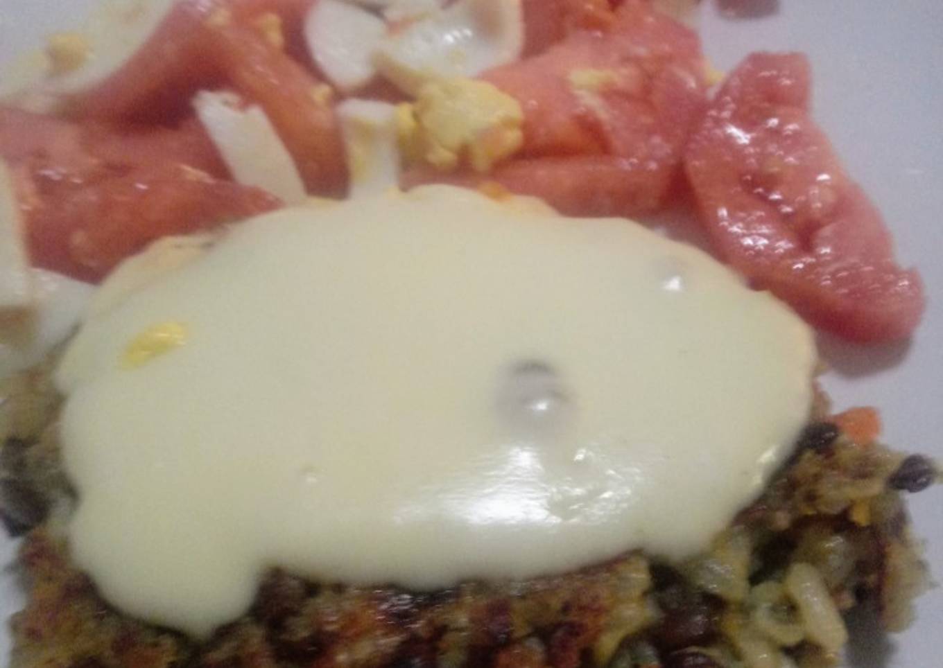 Hamburguesa de Arroz y Lentejas.🍔
