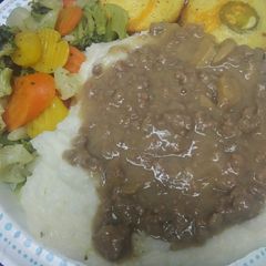A picture of Gravy and Mash.