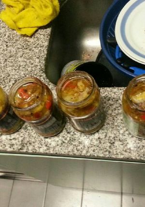 Una foto de Berenjenas al escabeche