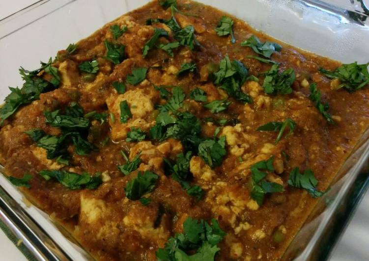 Paneer butter mutter masala