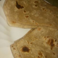 A picture of Brown pita bread.