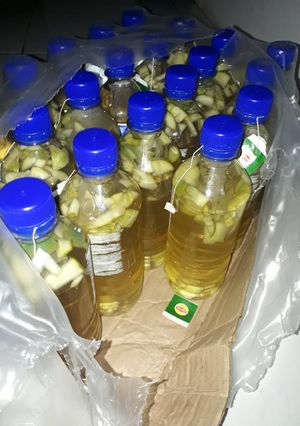 A picture of Detox water.