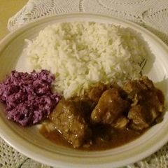 A picture of Tasty rich oxtail stew.