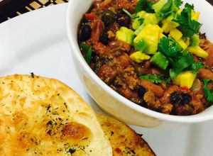 Una foto de Chili vegetariano con soya