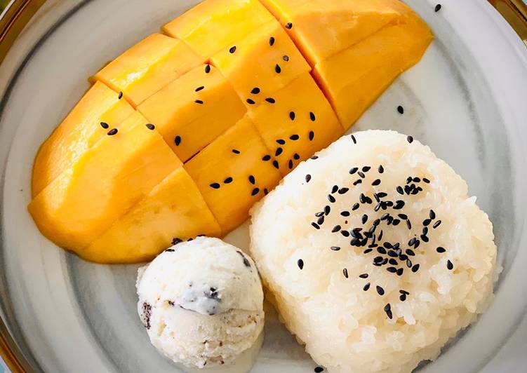 Steps to Prepare Speedy Mango Sticky Rice