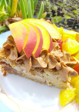 Foto di Torta di miglio ricoperta di non cioccolato