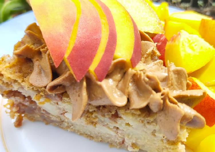 Torta di miglio ricoperta di non cioccolato