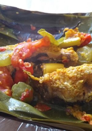 Foto resep Pepes ikan Sembilang asam pedas