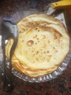 Una foto de Masa de crepes