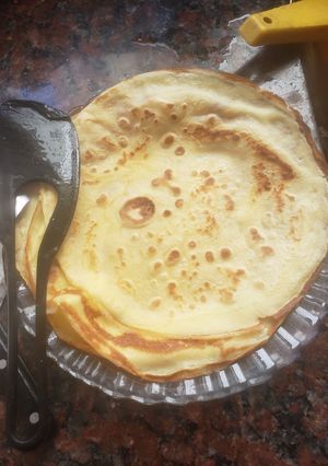 Una foto de Masa de crepes