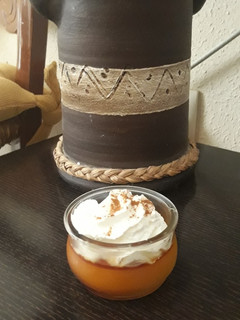 Una foto de Postre de naranja