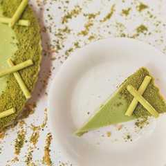 รูปของ Matcha & Coconut Panna Cotta Tart
