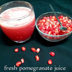 A picture of Fresh pomegranate juice.