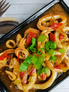 Foto resep Cumi goreng mentega
