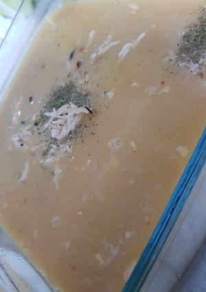 صورة لوصفة شوربه شوفان ودجاج