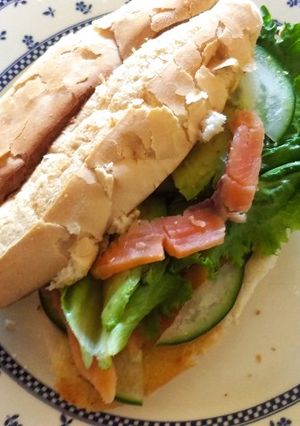 Una foto de Gravlax de Salmón