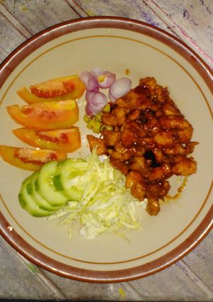 Foto resep Krengseng ayam filet ala sate goreng #pr_HomemadeStreetFood
