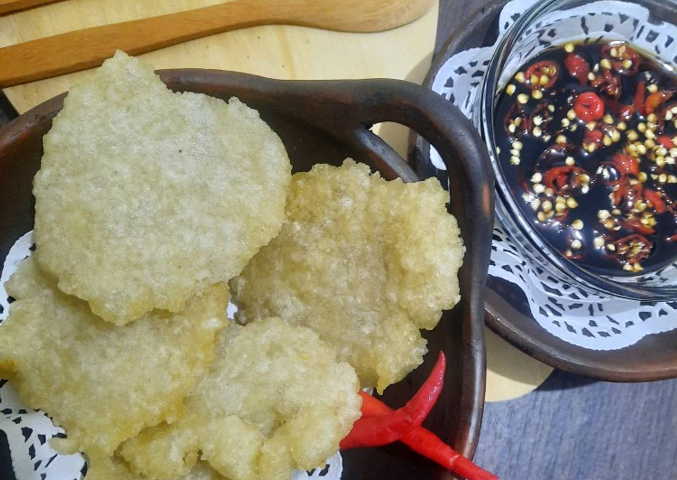 Rujak Cireng Nasi (nasi sisa) yang nagih banget....😋