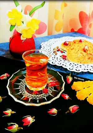 عکسی از دستور چای زعفران و دارچین