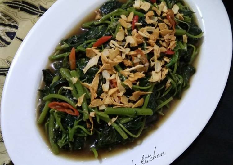 Tumis Bayam Bawang Putih