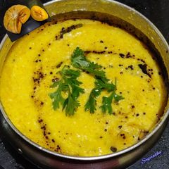 A picture of Yellow Pumpkin Pachadi (side dish).