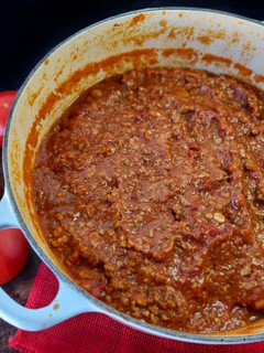 Una foto de Pasta con ragú a la boloñesa