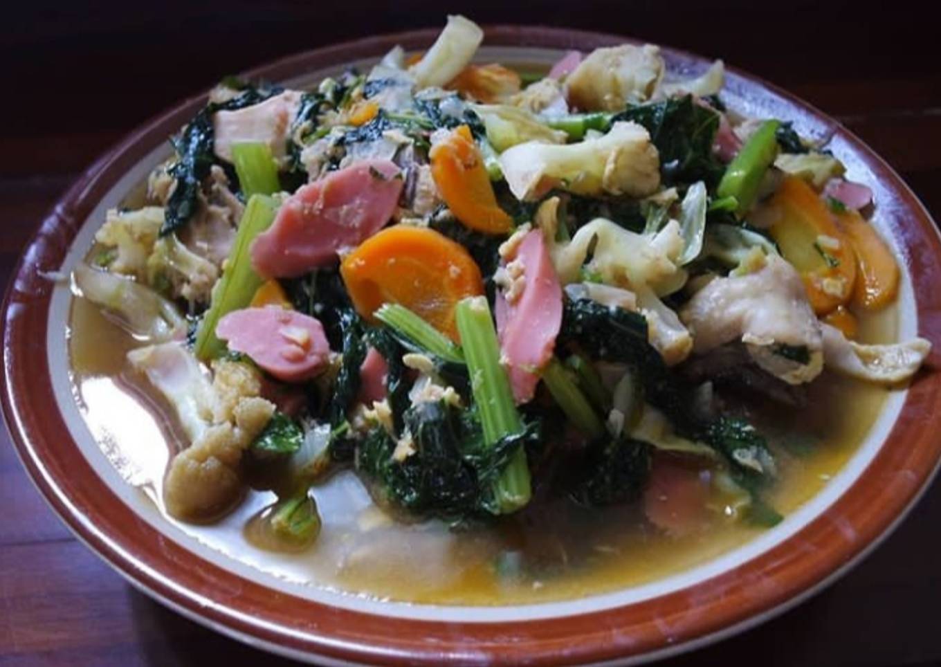 Cap Cay goreng kuah