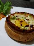 Cheesy Egg with Baked Bread Bowl