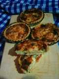 كيش بالبصل الاخضر(Quiche aux oignons)