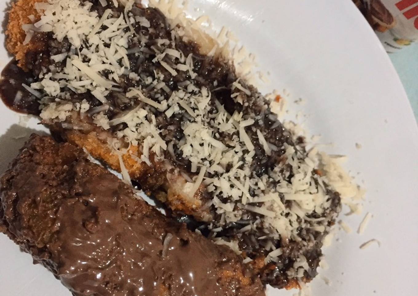 Pisang nugget coklat keju