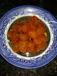 Una foto de Quinotos en almíbar. Receta de mi madre