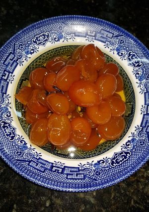 Una foto de Quinotos en almíbar. Receta de mi madre