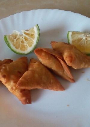 A picture of Yellow Peas Samosas #Local Ingredients Contest#.