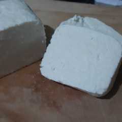 Keju mozarella home made Hanya 2 bahan রেসিপির প্রধান ছবি