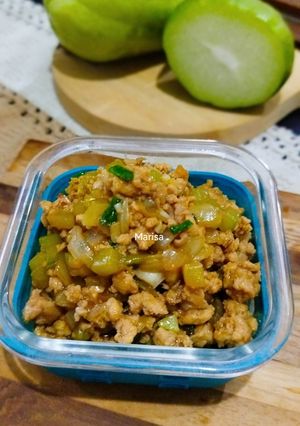 Foto resep Ayam Cincang Kecap Labu Siam