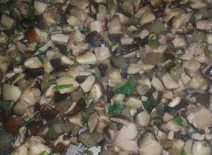 Hongos Shiitake a la provenzal Una foto de Hongos Shiitake a la provenzal