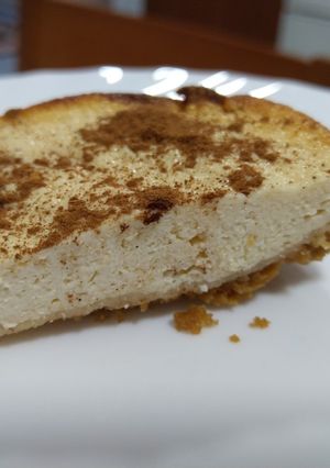 Una foto de Tarta de queso al microondas