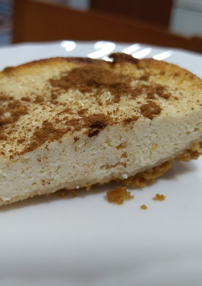 Una foto de Tarta de queso al microondas