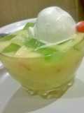 Fruit Salad+Jelly+Ice cream = Slurp Slurp :)