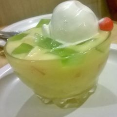 A picture of Fruit Salad+Jelly+Ice cream = Slurp Slurp :).