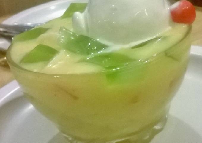 Recipe of Super Quick Homemade Fruit Salad+Jelly+Ice cream = Slurp Slurp :)