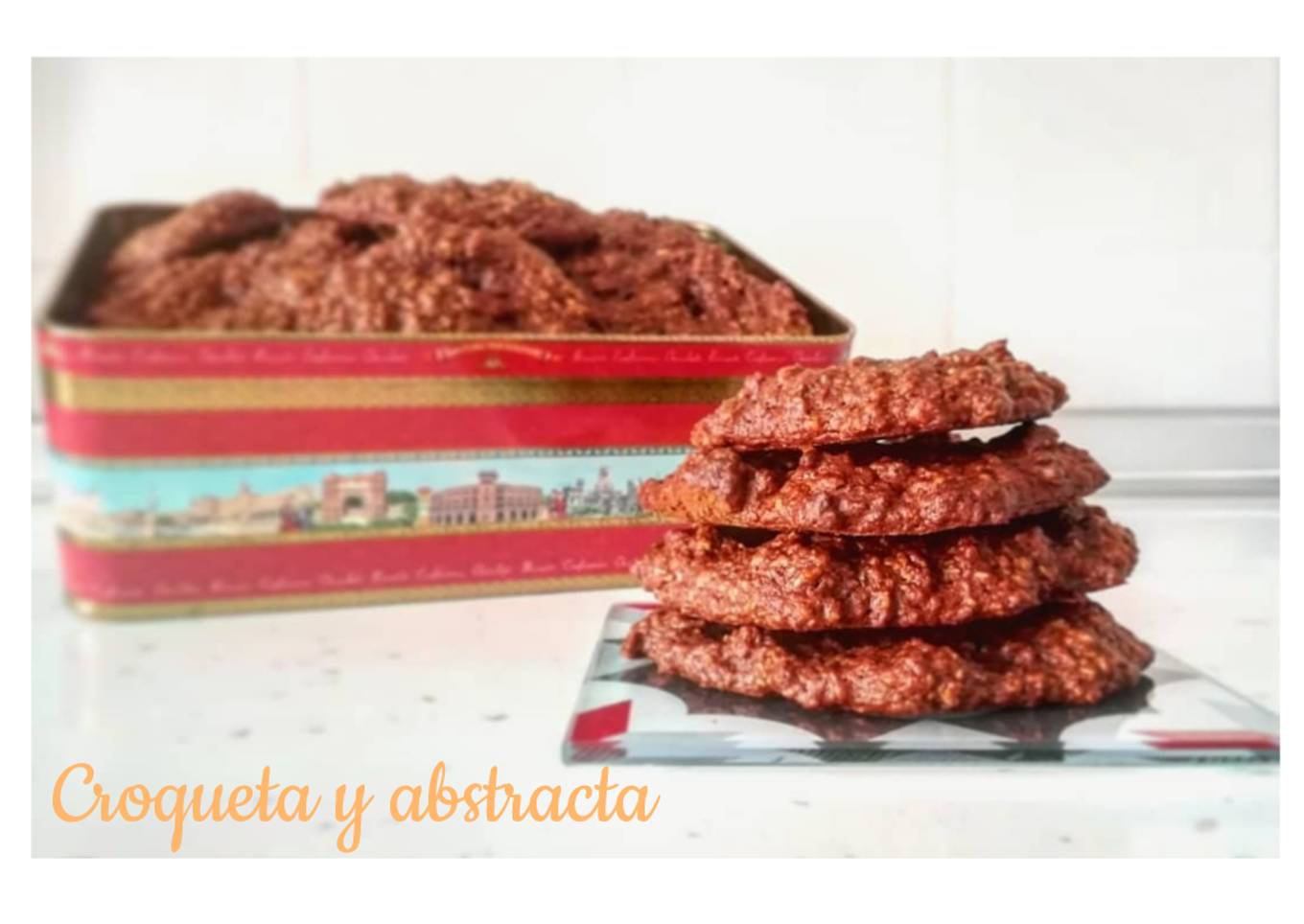 Galletas de avena, manzana y chocolate (Thermomix)