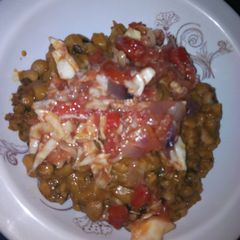 A picture of Beans and cabbage source.