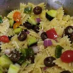 Pasta salad A picture of Pasta salad.