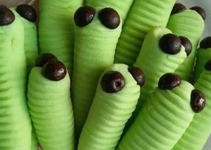 Caterpillar cookies