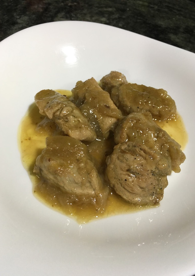 Una foto de Solomillo de cerdo al brandy