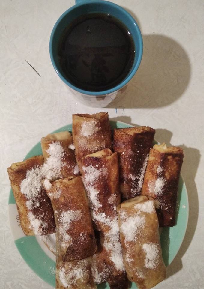 Налистники с творогом и изюмом