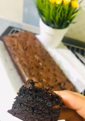 Foto resep Brownies panggang shiny crust simple