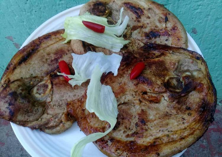 How to Prepare Perfect Pan grilled pork with chillis