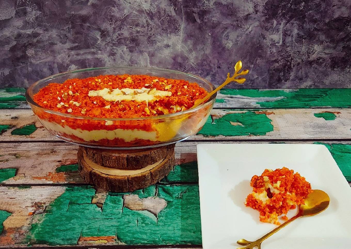 Layered Gajar ka Halwa